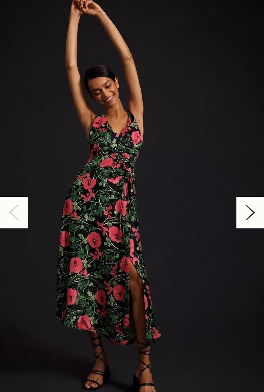 NWT❤️Anthro Maeve Ruched Midi Dress sz18W